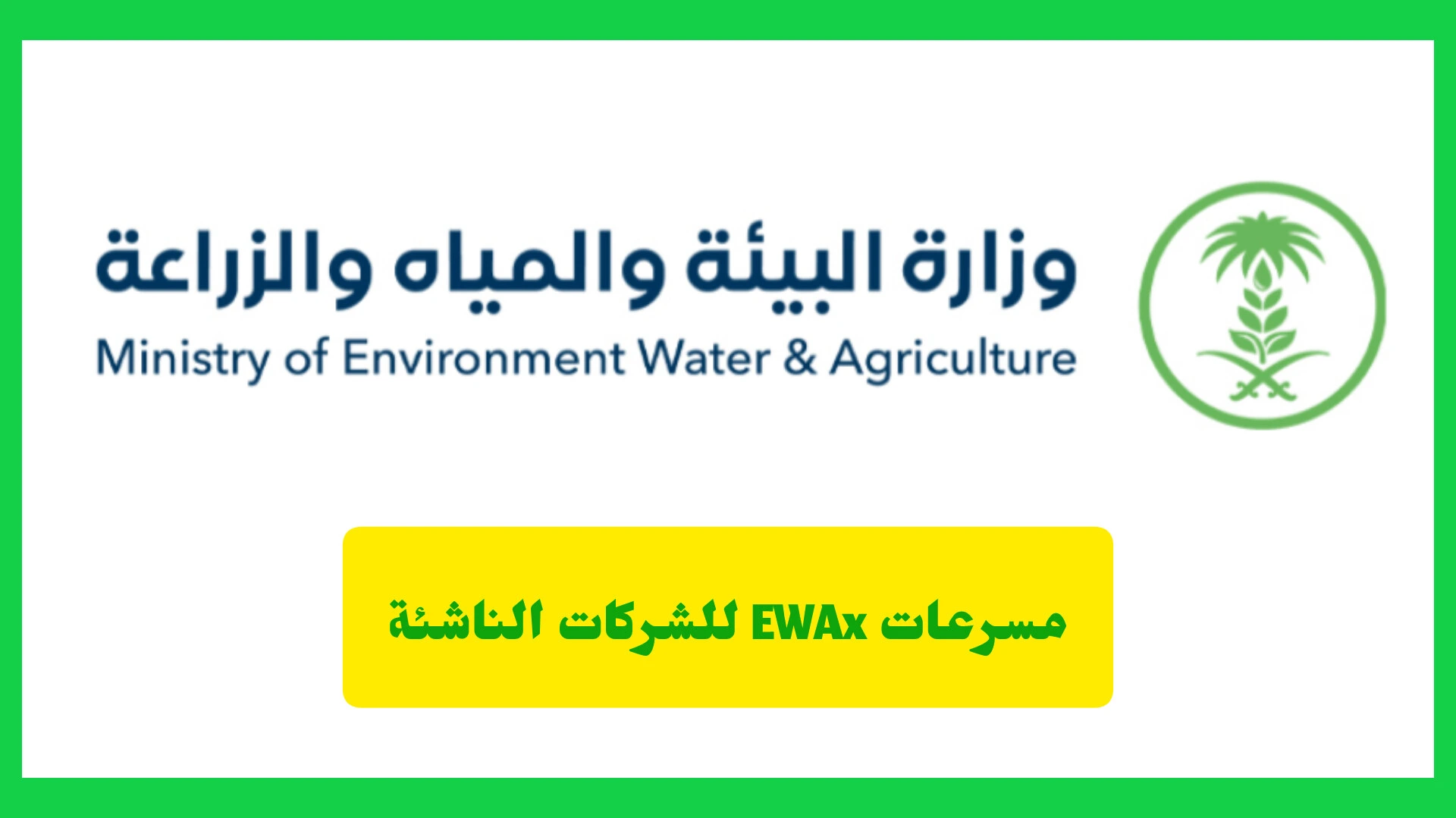 مسرعات EWAx للشركات الناشئة