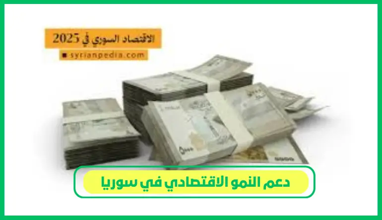     دعم النمو الاقتصادي في سوريا 
